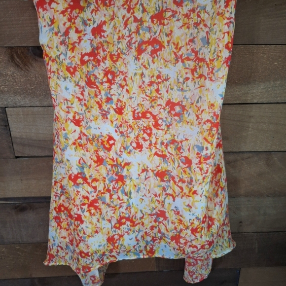 BCBG Generation Floral Spaghetti Mini Ruffle Dress SZ XS - Picture 3 of 7